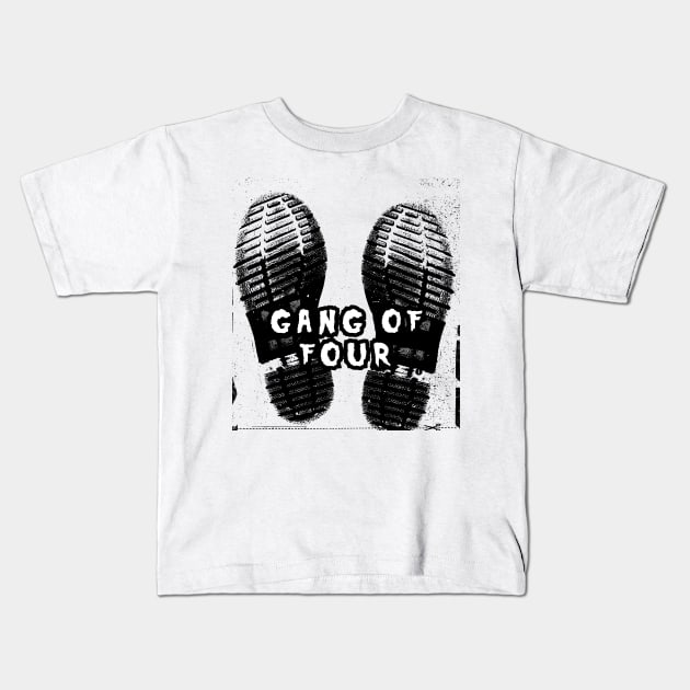 gang of four classic boot Kids T-Shirt by angga108